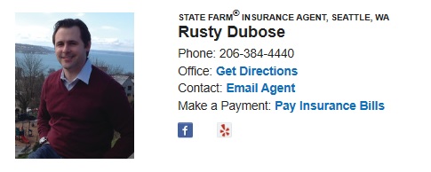 Rusty Dubose Seattle State Farm Insurance Agent